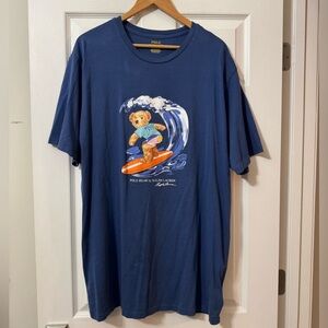 Vintage 1992 Polo Ralph Lauren Surfing Bear T-Shirt Mens Size XL